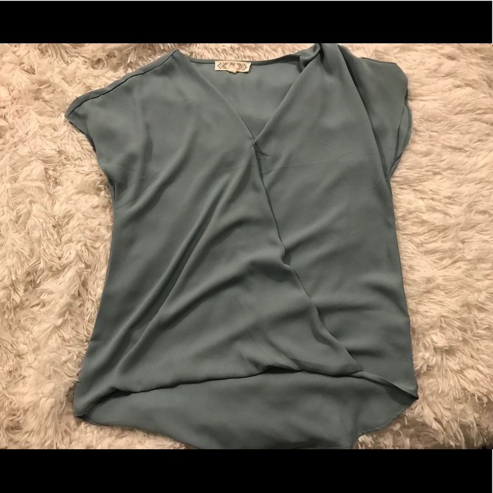 Flattering silky business top